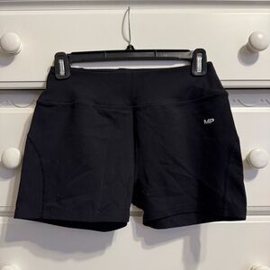 Women's My Protein Black Biker Shorts/Spandex